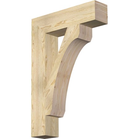Ekena Millwork Legacy Block Rough Sawn Bracket, Douglas Fir, 6"W x 26"D x 38"H BKT06X26X38LEC05RDF